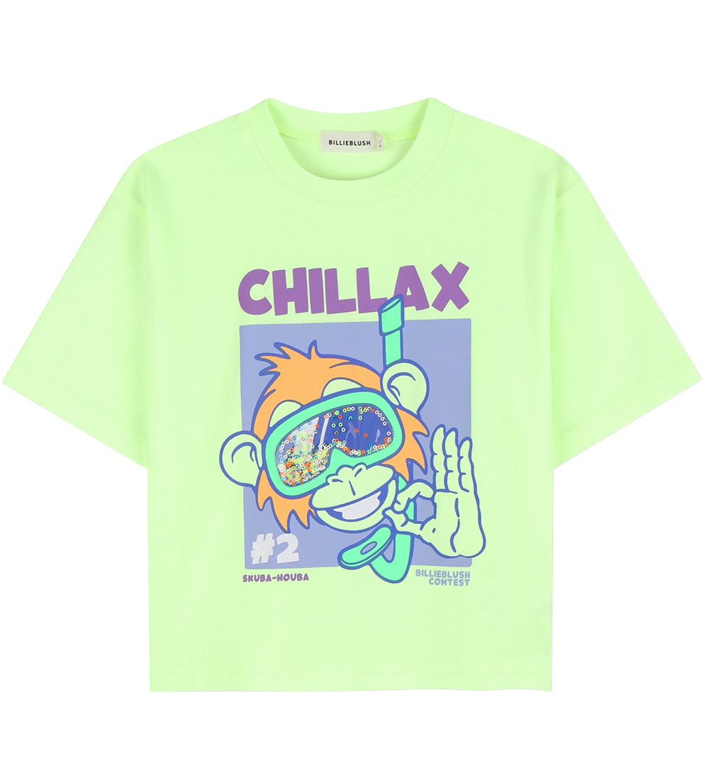 Billieblush T-Shirt - Green Lemon m. Print - Billieblush - 6 Jahre (116) - T-Shirts