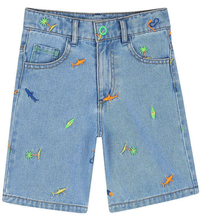 Billieblush Shorts - Denim - Double Stone m. Surfmotiv