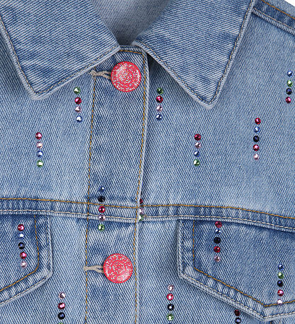 Billieblush Denimjakke - Double Stone m. Pailletter