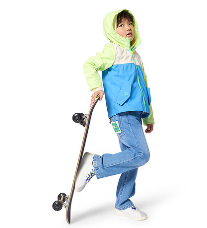 Billieblush Regnjakke - PU - Green Lemon/Blå