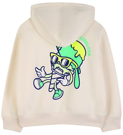 Billieblush Hættetrøje - Ivory m. Print