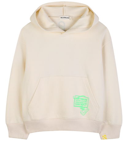 Billieblush Hættetrøje - Ivory m. Print