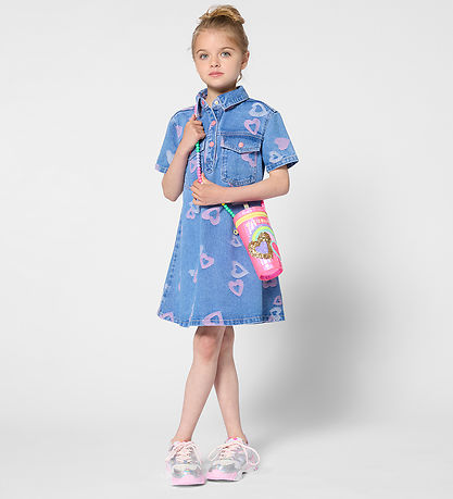 Billieblush Kjole - Denim - Denim Blue m. Hjerter