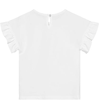 En Fant T-shirt - Egret m. Blomster