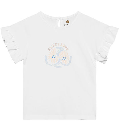 En Fant T-shirt - Egret m. Blomster