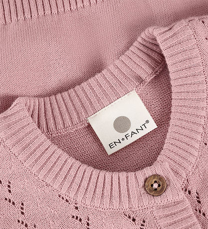 En Fant Cardigan - Strik - Zephyr m. Hulmønster