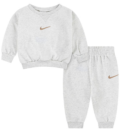 Nike Sweatsæt - Crew - Birch Heather