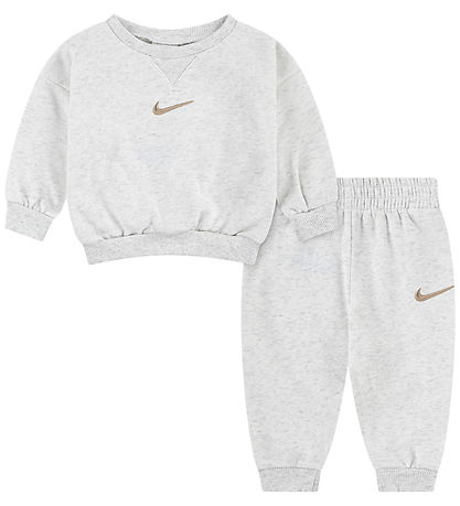 Nike Sweatsæt - Crew - Birch Heather