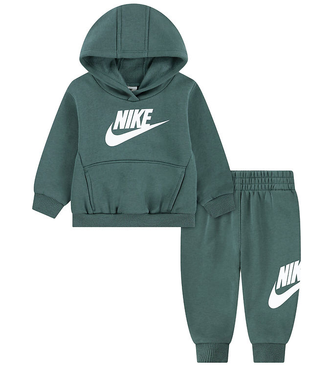 Nike Sweatsæt - Mineral Slate m. Logo
