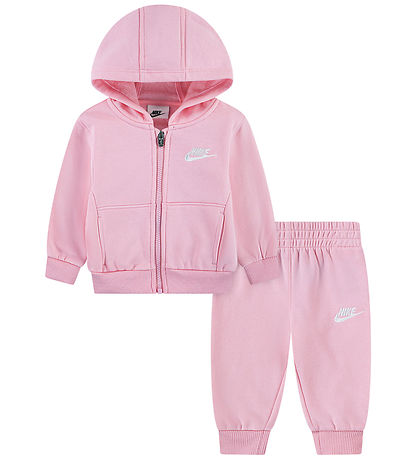 Nike Sweatsæt - Club - Medium Soft Pink