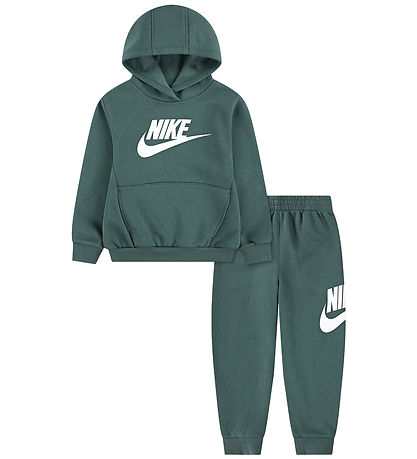 Nike Sweatsæt - Club - Mineral Slate