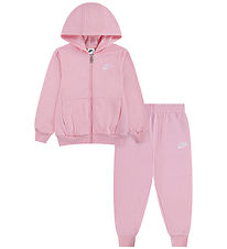 Nike Sweatsæt - Club - Medium Soft Pink