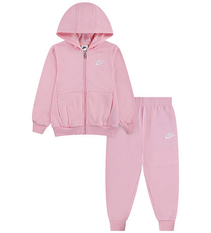 Nike Sweatsæt - Club - Medium Soft Pink