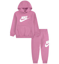 Nike Sweatsæt - Club - Light Magenta