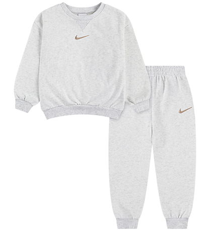 Nike Sweatsæt - Crew - Birch Heather