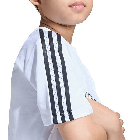 adidas Originals T-shirt - Loose - Minecraft - Hvid/Sort