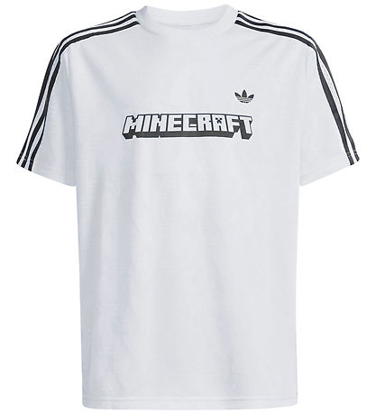 adidas Originals T-shirt - Loose - Minecraft - Hvid/Sort