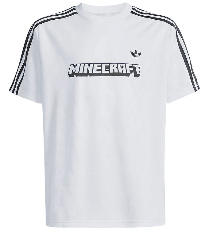 adidas Originals T-shirt - Loose - Minecraft - Hvid/Sort