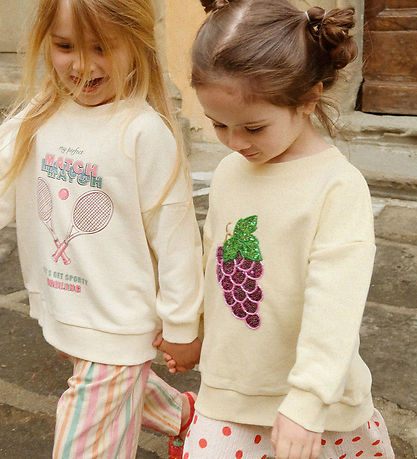 Konges Sløjd Sweatshirt - Loupy Lou - Buttercream m. Print