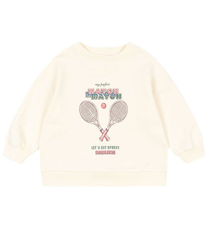 Konges Sløjd Sweatshirt - Loupy Lou - Buttercream m. Print