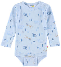 Joha Body l/æ - Uld - Lyseblå m. Camping