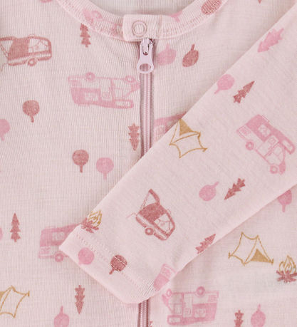 Joha Heldragt - Uld - Lyserød m. Camping