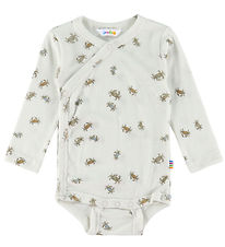 Joha Slå-om Body l/æ - Uld/Silke - Off White m. Krabber