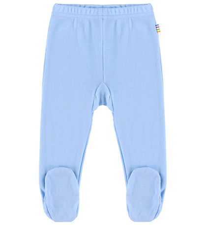 Joha Leggings m. Fødder - Uld - Blå