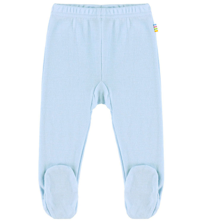 Joha Leggings m. Fødder - Uld - Blå