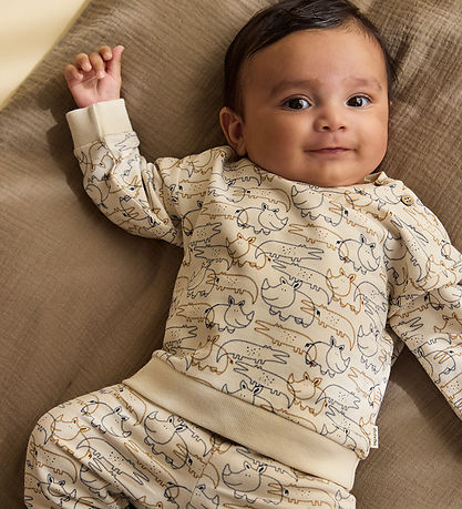 Minymo Sweatpants - White Swan