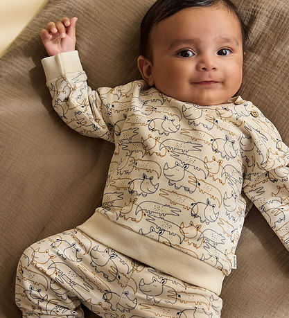 Minymo Sweatshirt - White Swan