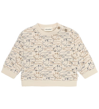 Minymo Sweatshirt - White Swan
