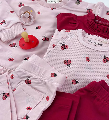 Minymo Sweatshirt - Peach Whip m. Mariehøns