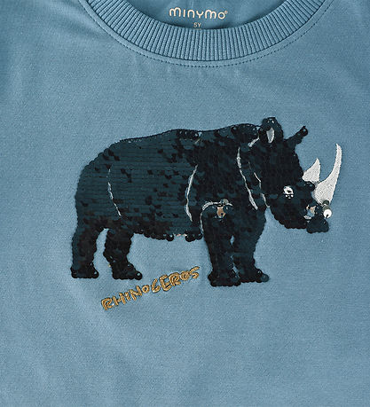 Minymo T-shirt - Blue Shadow