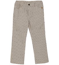 Minymo Bukser - White Swan/Navystribet