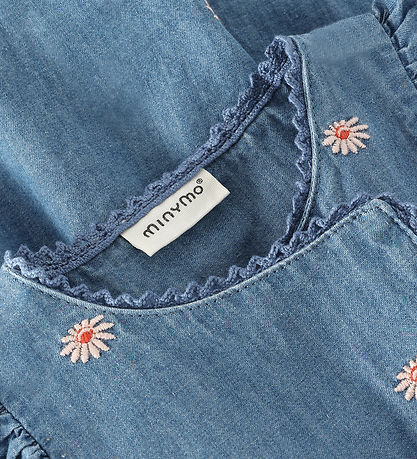 Minymo Kjole - Chambray - Faded Denim