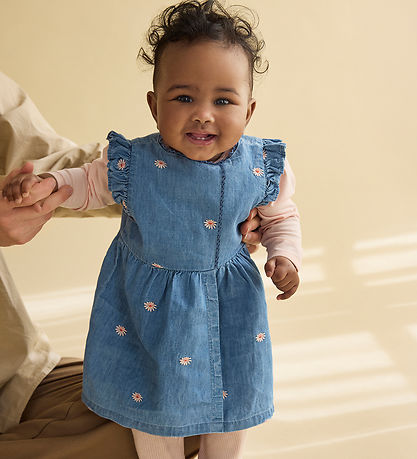 Minymo Kjole - Chambray - Faded Denim