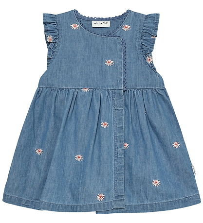 Minymo Kjole - Chambray - Faded Denim