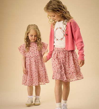 Creamie T-shirt - Rose Smoke m. Blomsterkrans