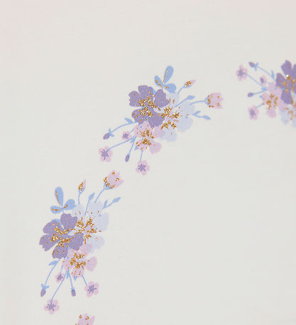 Creamie T-shirt - Lavender Frost m. Blomsterkrans