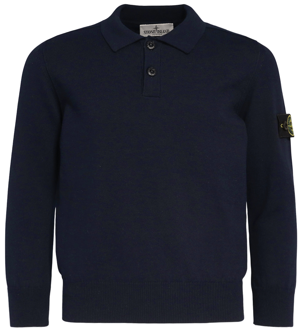 Stone Island Poloshirt - Strick - Navy Blue - Stone Island - 8 Jahre (128) - Blusen