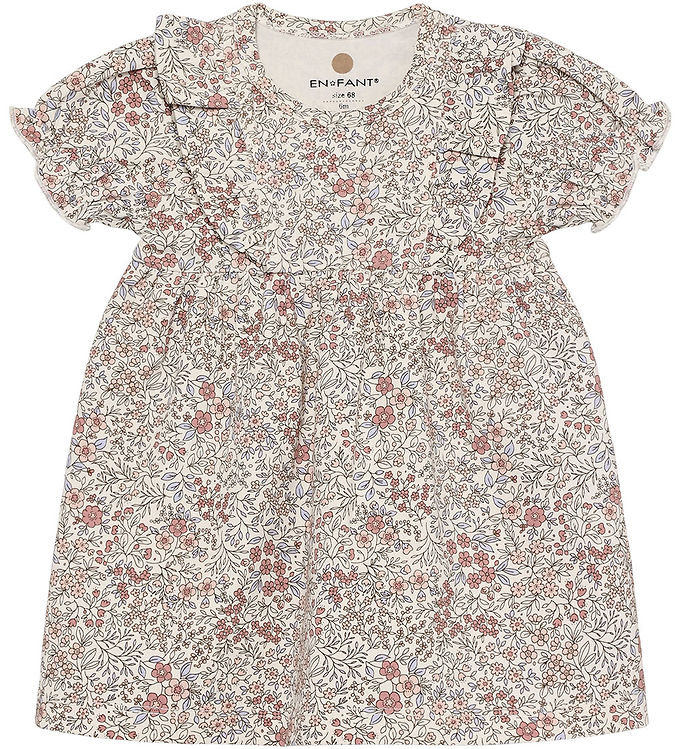 En Fant Kjole - Eggnog m. Blomster billede