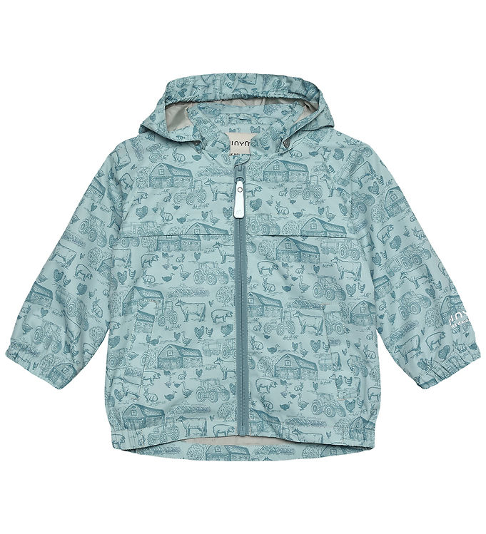 Minymo Sommerjakke - Niagara Mist m. Print