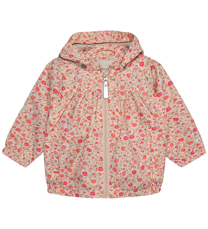 Minymo Sommerjakke - Peach Whip m. Blomster