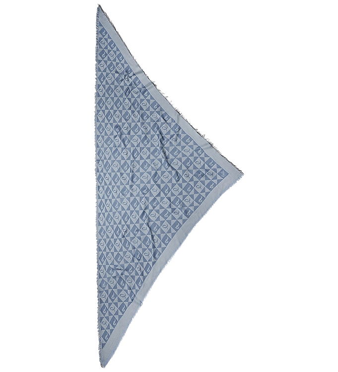 LaLa Berlin Tørklæde - Triangle Tallah - Light Blue Check