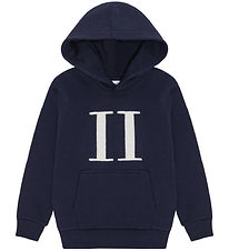 Les Deuax - Hættetrøje - Encore Bouclé - Dark Navy