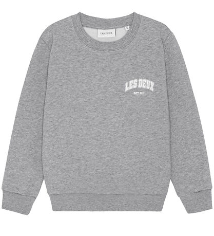 Les Deux Sweatshirt - Hoop - Gråmeleret m. Print
