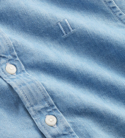 Les Deux Skjorte - Konrad Denim - Light Indigo Wash