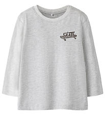 Name It Bluse - NmmBertram - Light Grey Melange