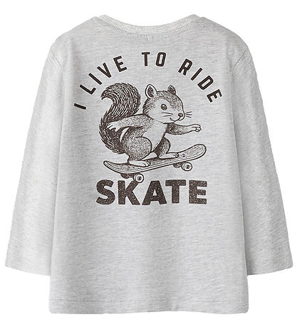 Name It Bluse - NmmBertram - Light Grey Melange